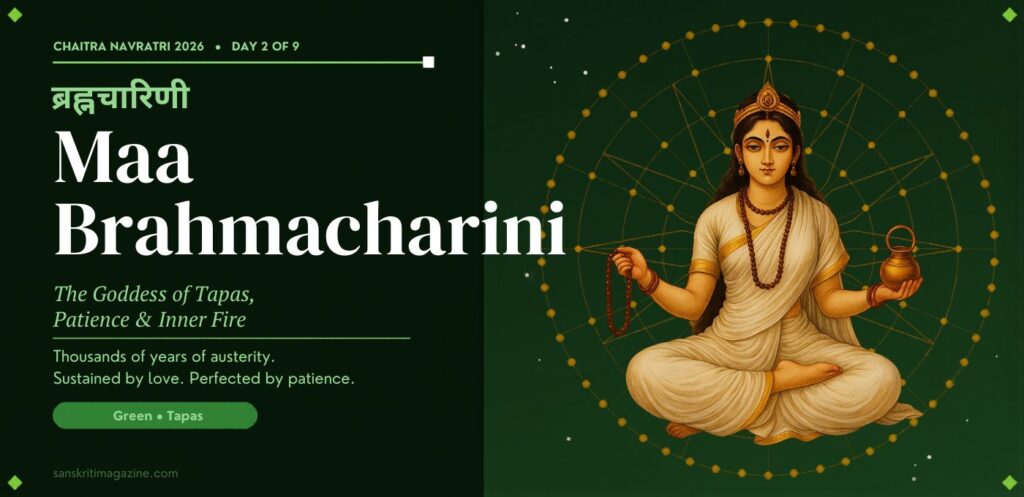 Maa Brahmacharini The Goddess of Tapas, Patience & Unbreakable Inner Fire