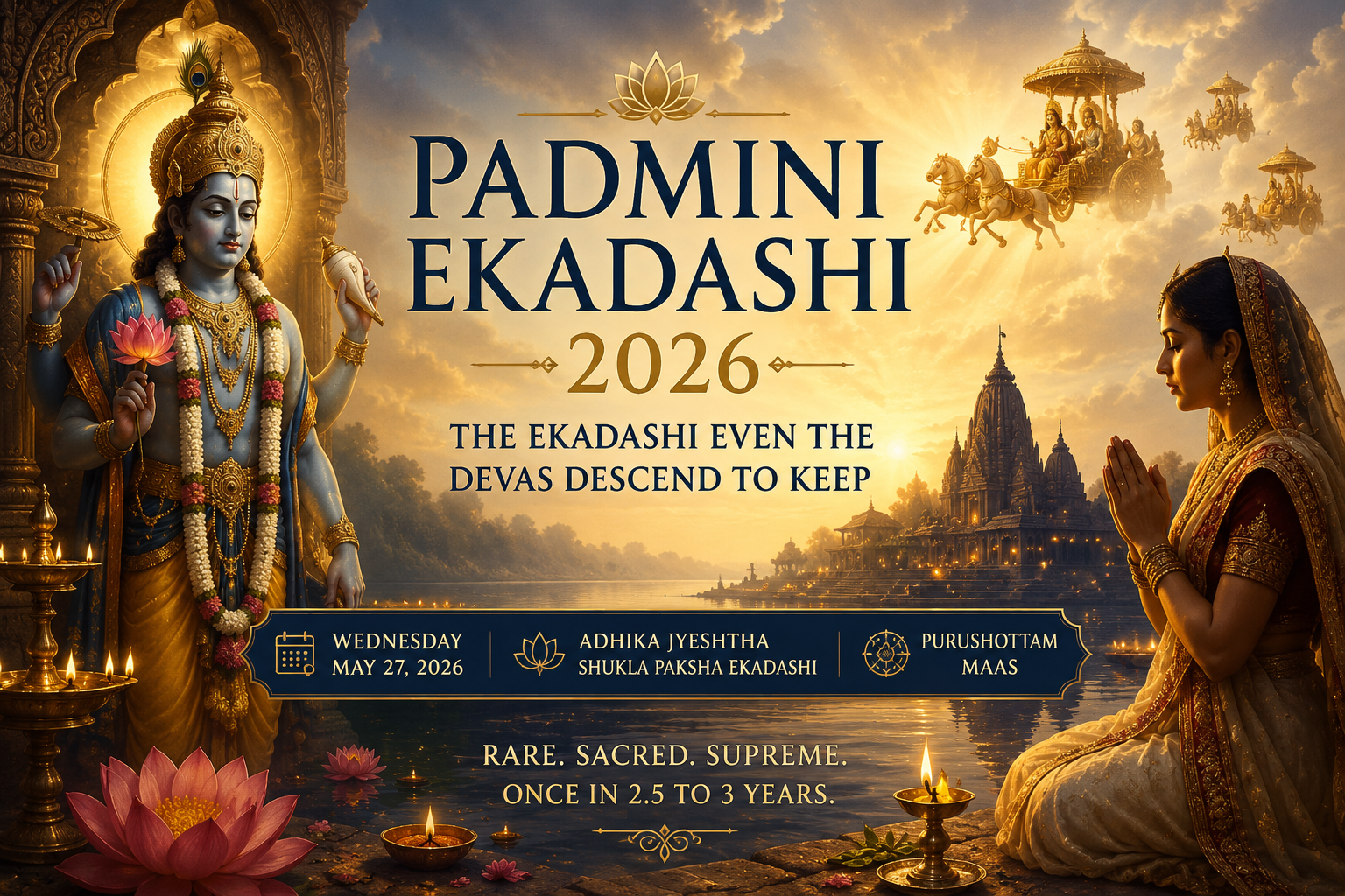 Padmini Ekadashi 2026 — The Ekadashi Even the Devas Descend to Keep
