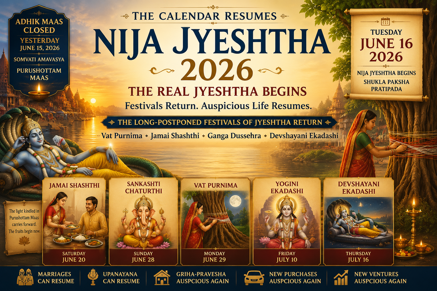 Nija Jyeshtha 2026 — The Real Jyeshtha Begins, and the Calendar Resumes